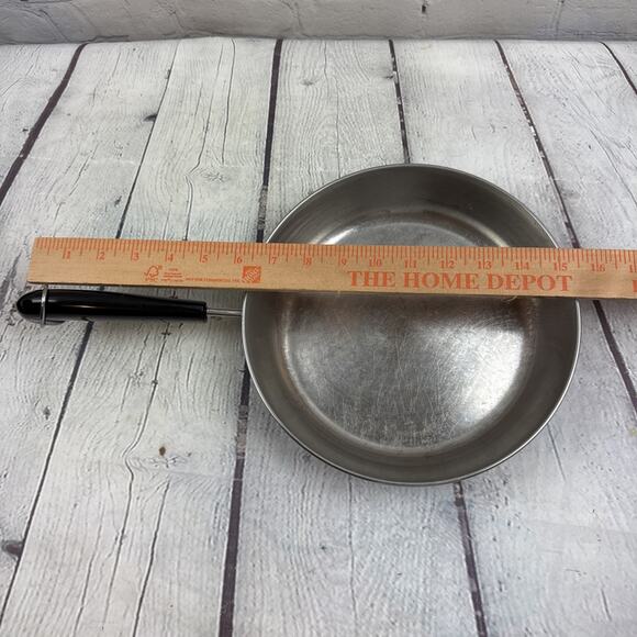 Revere Ware 9" Inch Skillet Frying Fry Pan Stainless steel Clinton ILL - Picture 5 of 5
